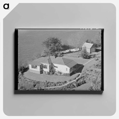 アートパネル-House on Oregon Coast
 - ラッセル リー Canvas.