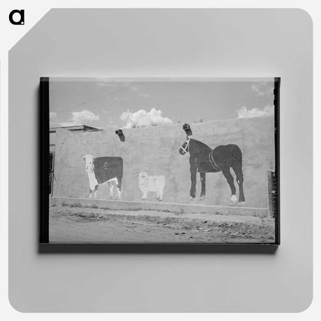 アートパネル-Native Art on Adobe Wall, Amalia
 - ラッセル リー Canvas.