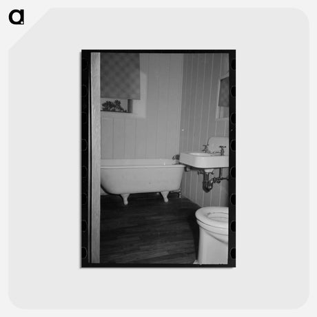 アートポストカード-Child in Bed, Lake Dick Project
 - ラッセル リー Postcard.
