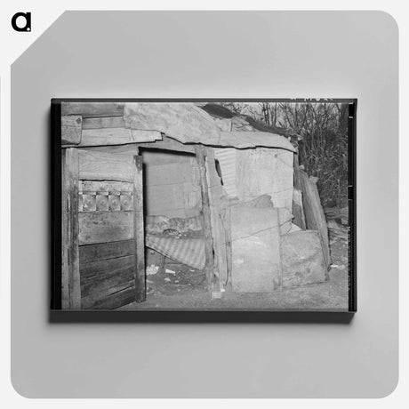 アートパネル-Tin and Scrapwood Bedroom
 - ラッセル リー Canvas.