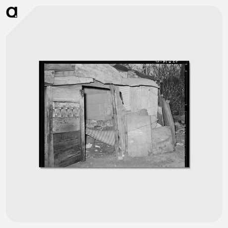 アートポストカード-Tin and Scrapwood Bedroom
 - ラッセル リー Postcard.