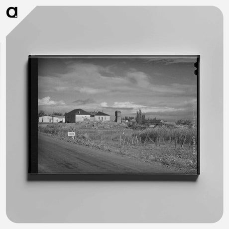 アートパネル-View of Concho, Arizona
 - ラッセル リー Canvas.