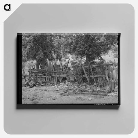 アートパネル-Georgetown Fence
 - ラッセル リー Canvas.