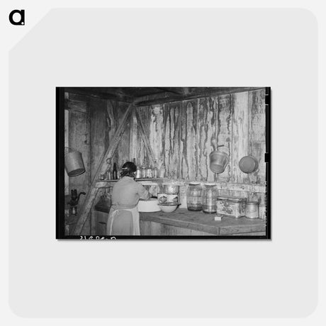 アートポストカード-Mrs. LaBlanc's Kitchen
 - ラッセル リー Postcard.