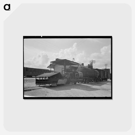 アートポストカード-Railroad Weed Burner
 - ラッセル リー Postcard.