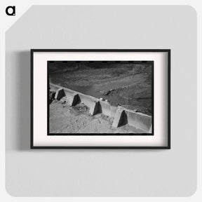 アートポスター-Santa Clara Irrigation Dam
 - ラッセル リー Poster.