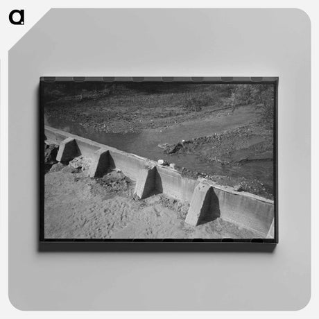 アートパネル-Santa Clara Irrigation Dam
 - ラッセル リー Canvas.