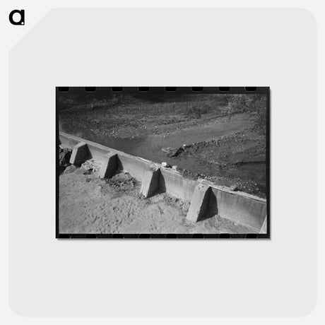 アートポストカード-Santa Clara Irrigation Dam
 - ラッセル リー Postcard.