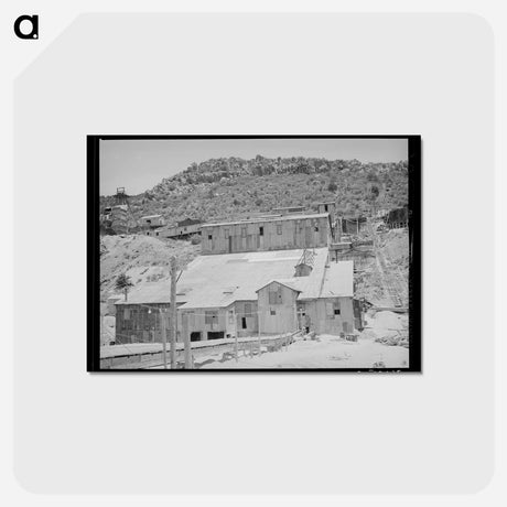 アートポストカード-Mill at Gold Mine, Mogollon, New Mexico
 - ラッセル リー Postcard.