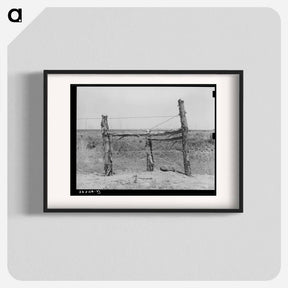 アートポスター-Corner Post Fence, Balmorhea
 - ラッセル リー Poster.