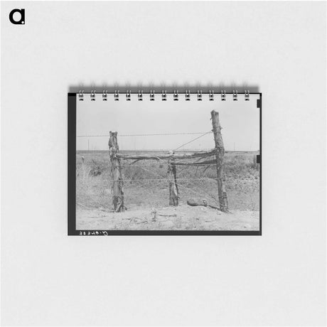アートメモ帳-Corner Post Fence, Balmorhea
 - ラッセル リー Memo.