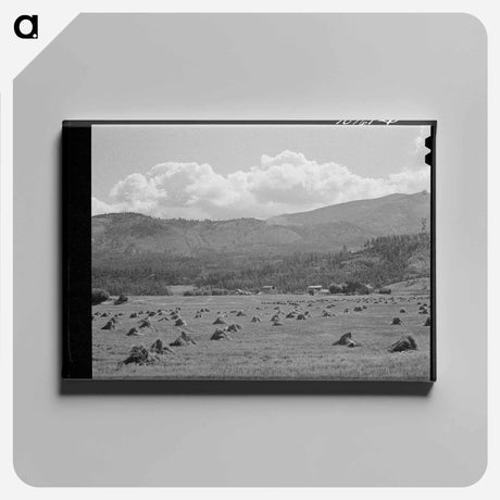 アートパネル-Mountain Valley Farming Land
 - ラッセル リー Canvas.