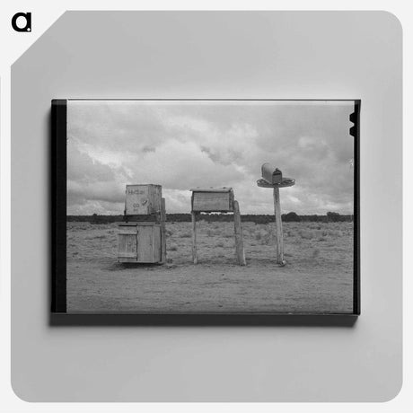 アートパネル-Mailboxes in Catron County, New Mexico
 - ラッセル リー Canvas.