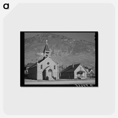 アートポストカード-Church and Parsonage, Silverton
 - ラッセル リー Postcard.
