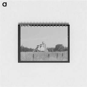 アートメモ帳-Wheat Elevator, Latah County
 - ラッセル リー Memo.