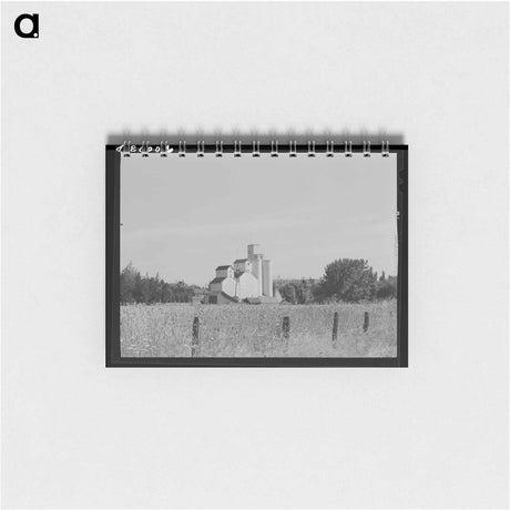 アートメモ帳-Wheat Elevator, Latah County
 - ラッセル リー Memo.