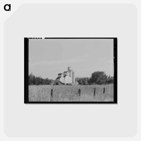 アートポストカード-Wheat Elevator, Latah County
 - ラッセル リー Postcard.