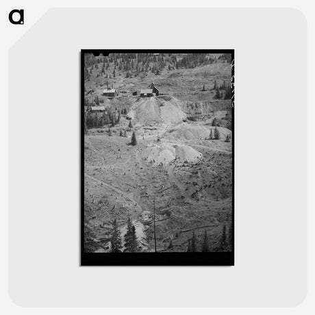 アートポストカード-Abandoned Gold Mine and Mill
 - ラッセル リー Postcard.