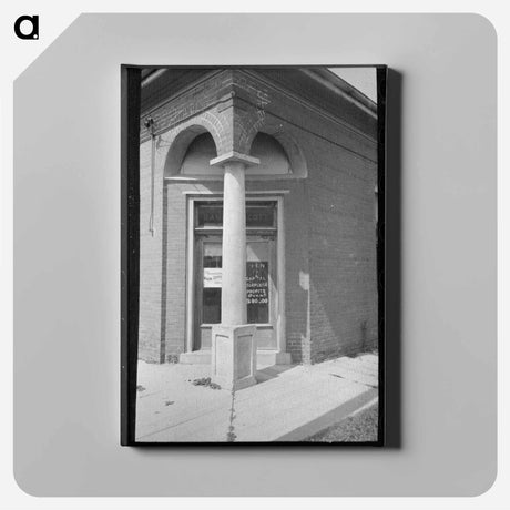 アートパネル-Entrance Closed Bank
 - ラッセル リー Canvas.