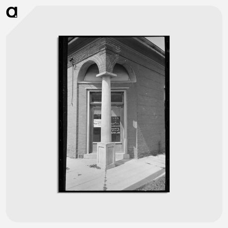 アートポストカード-Entrance Closed Bank
 - ラッセル リー Postcard.