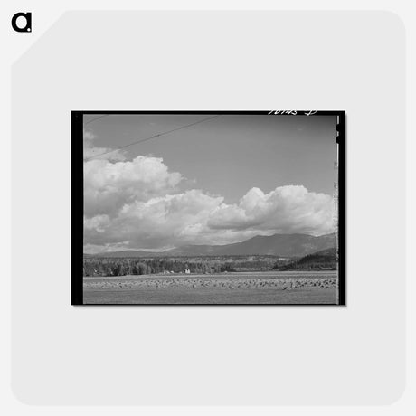 アートポストカード-Farmland, Boundary County, Idaho
 - ラッセル リー Postcard.