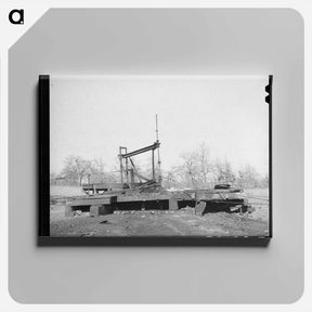アートパネル-Oil Well on the Pump, Slick, Oklahoma
 - ラッセル リー Canvas.