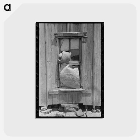 アートポストカード-Window Detail, McIntosh County
 - ラッセル リー Postcard.