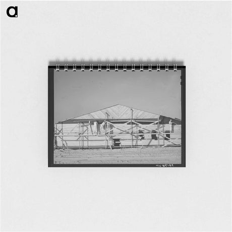 アートメモ帳-Barracks Under Construction
 - ラッセル リー Memo.