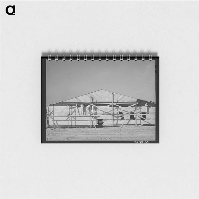 アートメモ帳-Barracks Under Construction
 - ラッセル リー Memo.