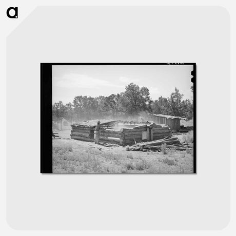 アートポストカード-Neighbor Helping Faro Caudill
 - ラッセル リー Postcard.