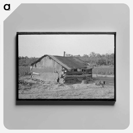 アートパネル-Indian Agricultural Day Laborer's Home
 - ラッセル リー Canvas.
