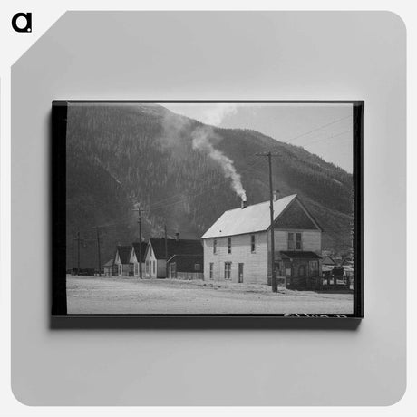 アートパネル-Houses in Early Morning, Silverton
 - ラッセル リー Canvas.