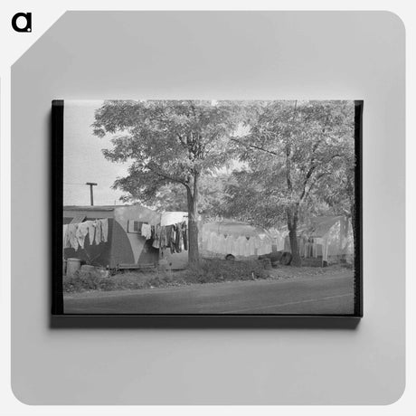 アートパネル-Hermiston Trailer Camp
 - ラッセル リー Canvas.