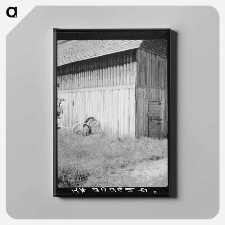 アートパネル-Log Barn Detail
 - ラッセル リー Canvas.