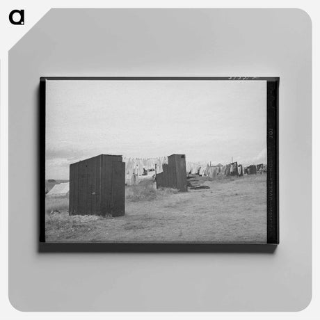 アートパネル-Privies at the Pea Pickers Camp
 - ラッセル リー Canvas.