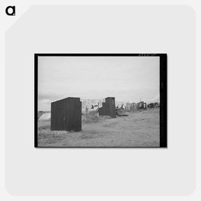 アートポストカード-Privies at the Pea Pickers Camp
 - ラッセル リー Postcard.