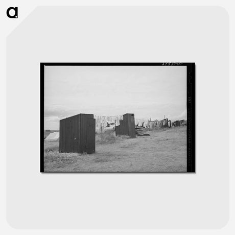 アートポストカード-Privies at the Pea Pickers Camp
 - ラッセル リー Postcard.
