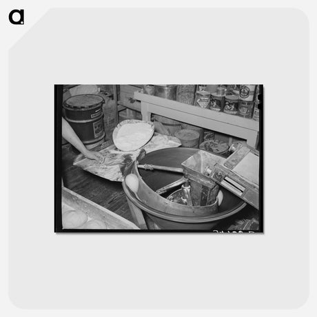 アートポストカード-Dough-Shaping Machine
 - ラッセル リー Postcard.