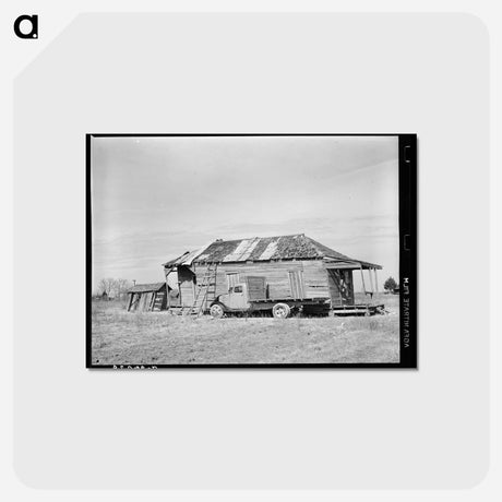 アートポストカード-Mound Bayou Home
 - ラッセル リー Postcard.