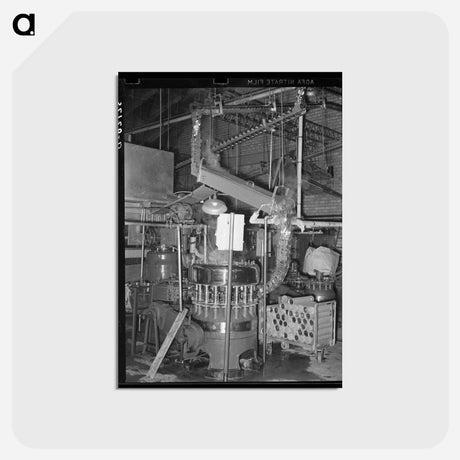 アートポストカード-Grapefruit Juice Canning Plant
 - ラッセル リー Postcard.