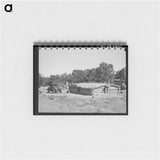 アートメモ帳-Dugout Home, Pie Town
 - ラッセル リー Memo.