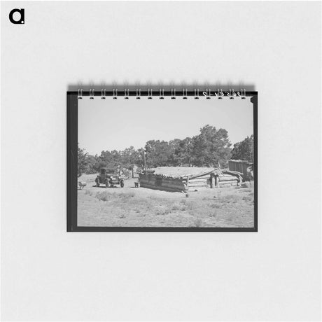 アートメモ帳-Dugout Home, Pie Town
 - ラッセル リー Memo.