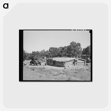 アートポストカード-Dugout Home, Pie Town
 - ラッセル リー Postcard.