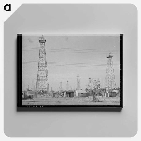 アートパネル-Forest of Oil Derricks
 - ラッセル リー Canvas.