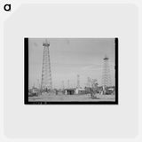 アートポストカード-Forest of Oil Derricks
 - ラッセル リー Postcard.
