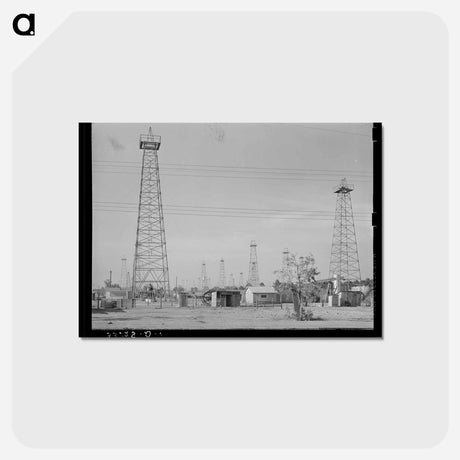 アートポストカード-Forest of Oil Derricks
 - ラッセル リー Postcard.