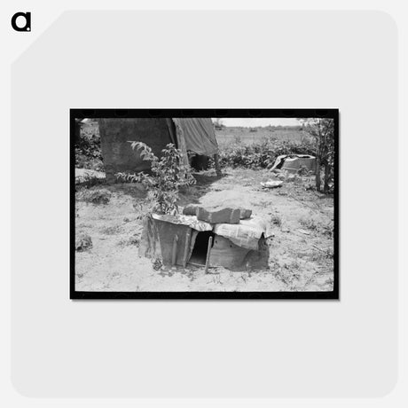 アートポストカード-Chicken Coop, Webber Falls
 - ラッセル リー Postcard.