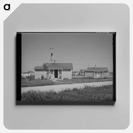 アートパネル-Farm Workers' Housing
 - ラッセル リー Canvas.