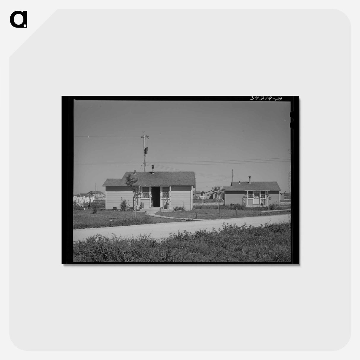 アートポストカード-Farm Workers' Housing
 - ラッセル リー Postcard.