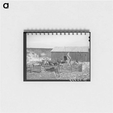 アートメモ帳-Goat Shearing in Kimble County
 - ラッセル リー Memo.